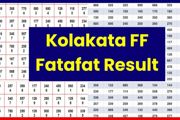 Kolkata Fatafat Result Today 2023