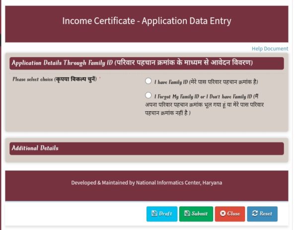 Parivaar Pehchan Patra Income Verification Status Check Online