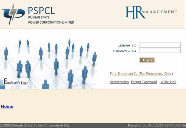 PSPCL HR – Account Registration, PSPCL login at Pshr.pspcl.in